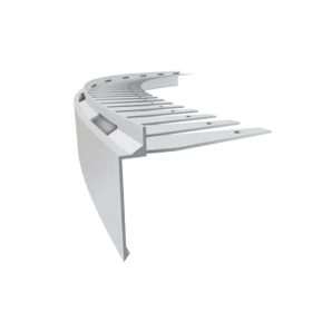   OX Priamy Stone Flexi hajlítható kőszőnyeg teraszszegély Natúr alu flexibilis kavicsszőnyeg vízvető