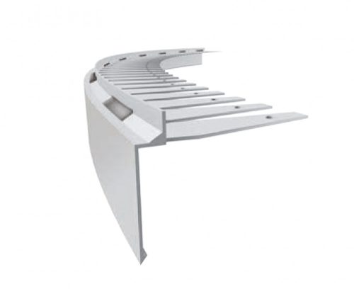 OX Priamy Stone Flexi hajlítható kőszőnyeg teraszszegély Natúr alu flexibilis kavicsszőnyeg vízvető