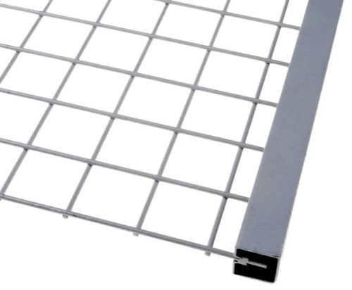 Lemez rács keretező profil lemez keret 40x40 mm 7,5 mm vastag lemezig kezeletlen acél 3000 mm