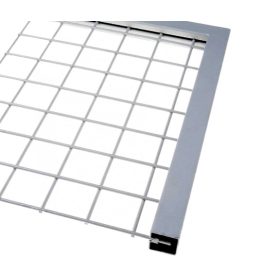   Lemez rács keretező profil lemez keret 30x30 mm 5,7 mm vastag lemezhez kezeletlen acél 3000 mm