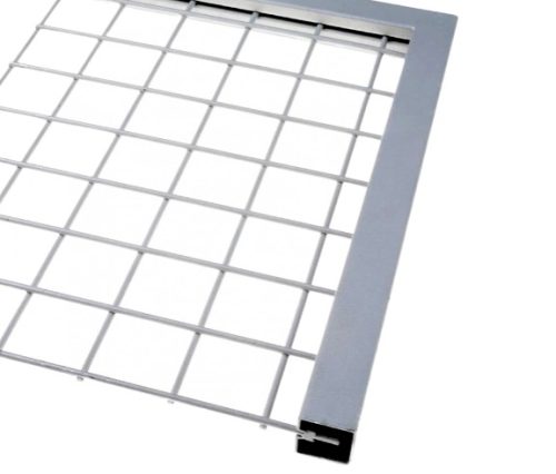 Lemez rács keretező profil lemez keret 30x30 mm 5,7 mm vastag lemezhez kezeletlen acél 3000 mm