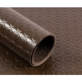   PVC 2x1200 barna Csúszásgátló színes gumiszőnyeg PVC alapú műanyag2 mm vastag 1200 mm széles tekercs metromintás stoplis