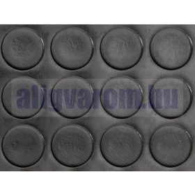   PVC 2x1200 fekete Csúszásgátló gumiszőnyeg PVC alapú műanyag 2 mm vastag 1200 mm széles tekercs stoplis metró mintás