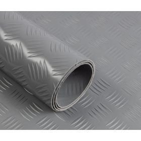   Csúszásgátló színes gumiszőnyeg PVC alapú műanyag szőnyeg szürke 2 mm vastagság 1200 mm széles tekercs gyémánt mintás