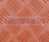 Csúszásgátló színes gumiszőnyeg PVC alapú műanyag szőnyeg terrakotta 2 mm vastagság 1200 mm széles tekercs gyémánt mintás