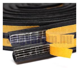   Autó ajtószigetelés P 9x5,5 mm 5 m utólagos szigetelés idős autókra és más ajtóra fekete tömítőszalag