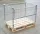 Összecsukható rácsos tároló konténer Horganyzott EUR raklap méret 800x1200x800 mm 1500 kg Gitterbox, GiBo