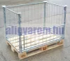 Összecsukható rácsos tároló konténer Horganyzott EUR raklap méret 800x1200x800 mm 1500 kg Gitterbox, GiBo