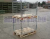 Összecsukható rácsos tároló konténer Horganyzott EUR raklap méret 800x1200x800 mm 1500 kg Gitterbox, GiBo