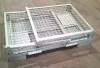 Összecsukható rácsos tároló konténer DIN15155 EUR raklap méret belül 780x1180x800 mm 900 kg Gitterbox, GiBo