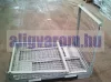 Összecsukható rácsos tároló konténer DIN15155 EUR raklap méret belül 780x1180x800 mm 900 kg Gitterbox, GiBo