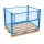 Összecsukható EUR raklapra rakható Gitterbox, 800x1200x800 mm rácsos tároló konténerer, porfestett