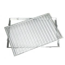 Horganyzott járórács kerettel fém rostélyrács 60x40x2 cm tüzihorganyzott keretes