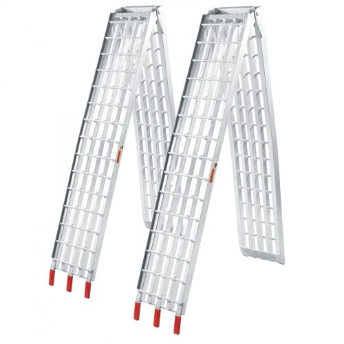 Összecsukható felhajtó rámpa 310 cm 1080 kg/pár teherbírás 2 db rámpa motor, quad, kis traktor, munkagép, fűnyíró számára