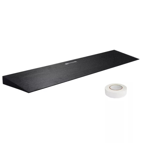 Tömör gumi küszöbrámpa 90x20x4 cm 15 tonna teherbírású kerekesszék rámpa vágható kivitel, kétoldalas ragasztóval