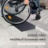 Tömör gumi küszöbrámpa 90x20x4 cm 15 tonna teherbírású kerekesszék rámpa vágható kivitel, kétoldalas ragasztóval
