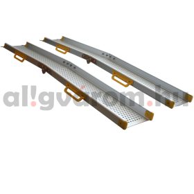   Mobil rámpa 150 cm 135 kg/db 270 kg/pár teherbírás összecsukható kerekesszékes rámpa alumínium mozgássérült rámpa