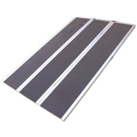   Extra széles rámpa, 175x115 cm Grip szalaggal bevont összecsukható alumínium rakodó rámpa teherbírása 1020 kg - 340 kg elemenként