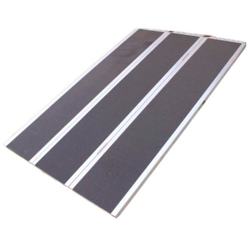 Extra széles rámpa, 175x115 cm Grip szalaggal bevont összecsukható alumínium rakodó rámpa teherbírása 1020 kg - 340 kg elemenként