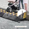 Tömör gumi küszöbrámpa szett 48,3x33x12,7 cm 2 db 12,7 cm magas, 15 tonna teherbírású kerekesszék rámpa 