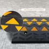 Tömör gumi küszöbrámpa 2 db 15 tonna teherbírás, 49,1x37 cm bordaszegélyhez és magas küszöbökhöz kerekesszék rámpa