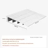 Küszöbrámpa 550x865x115 mm 4 db alumínium kerekesszék rámpa, 360 kg teherbírás