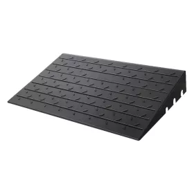   Gumi küszöbrámpa 106x61 cm 6,5 ​​cm-es emelkedővel, 3 csatornás kábelburkolattal 1000 kg teherbírású kerekesszékekhez