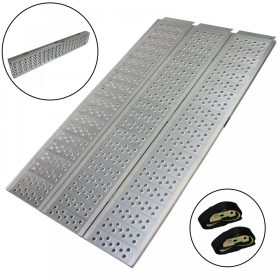   Extra széles rámpa, 215x114 cm összecsukható alumínium rakodó rámpa teherbírása 1020 kg - 340 kg elemenként