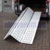Extra széles rámpa, 215x114 cm összecsukható alumínium rakodó rámpa teherbírása 1020 kg - 340 kg elemenként