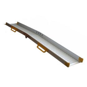   Mobil rámpa 240 cm 135 kg/db 270 kg/pár teherbírás összecsukható kerekesszékes rámpa alumínium mozgássérült rámpa