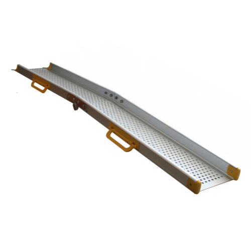 Mobil rámpa 240 cm 135 kg/db 270 kg/pár teherbírás összecsukható kerekesszékes rámpa alumínium mozgássérült rámpa