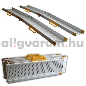   Mobil rámpa 240 cm 135 kg/db 270 kg/pár teherbírás összecsukható kerekesszékes rámpa alumínium mozgássérült rámpa