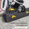 Tömör gumi küszöbrámpa 110x32x3,8 cm 15 tonna teherbírású kerekesszék rámpa kábelcsatornával