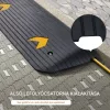 Tömör gumi küszöbrámpa 110x32x3,8 cm 15 tonna teherbírású kerekesszék rámpa kábelcsatornával