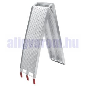 Összecsukható felhajtó rámpa 215 cm 340 kg/db 680 kg/ pár teherbírás rámpa motor, quad, kis traktor