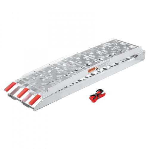 Összecsukható felhajtó rámpa 223 cm 340 kg/db teherbírás 1 db rámpa motor, quad, kis traktor, munkagép, fűnyíró számára