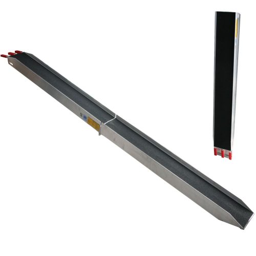 Nagy teherbírású összecsukható rámpa 244 cm 340 kg teherbírás. Mobil rámpa kis traktor munkagép fűnyíró motor kisautó