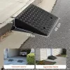 Járdaszegélyrámpa garázsbejáróhoz 490x490x180 mm 2 db küszöbrámpa 3175 kg teherbírású felhajtórámpa 