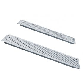   Nagy teherbírású alumínium felhajtó rámpa 150x21,4x4,5 cm 400 kg teherbírású 2 db rámpa