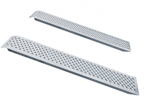 Nagy teherbírású alumínium felhajtó rámpa 150x21,4x4,5 cm 400 kg teherbírású 2 db rámpa