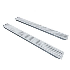   Nagy teherbírású alumínium felhajtó rámpa 196x21,4x5,5 cm 400 kg teherbírású 2 db rámpa