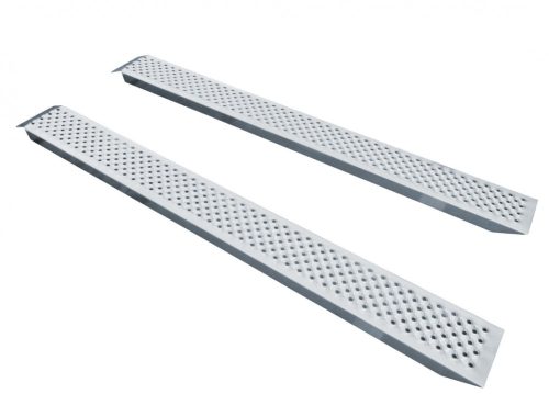 Nagy teherbírású alumínium felhajtó rámpa 196x21,4x5,5 cm 400 kg teherbírású 2 db rámpa