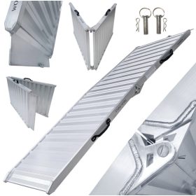 Nagy teherbírású alumínium összecsukható rámpa 225x72x14 cm 400 kg teherbírású 1 db rámpa