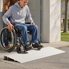   Küszöbrámpa 296x864x59 mm 2 db alumínium rámpa, 360 kg teherbírás