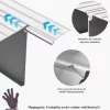 Küszöbrámpa 196x864x26 mm 360 kg teherbírású alumínium rámpa