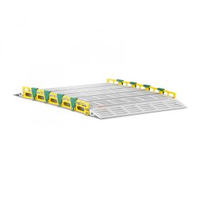   Feltekerhető mobil rámpa, 1050x762 mm összehajtható alumínium rámpa hordozható 500 kg teherbírású