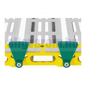   Feltekerhető mobil rámpa, 1050x762 mm összehajtható alumínium rámpa hordozható 500 kg teherbírású