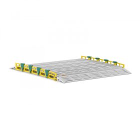   Feltekerhető mobil rámpa, 1050x914 mm összehajtható alumínium rámpa hordozható 500 kg teherbírású