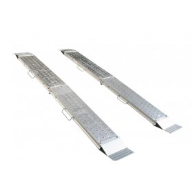 Motorkerékpár rámpa, nagy teherbírású összecsukható rakodó rámpa 242 cm hosszú 540 kg/db 1080 kg/pár