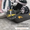 Tömör gumi küszöbrámpa 90,2x45,7x7,6 cm kerekesszék rámpa 15 tonna teherbírás, kábelcsatornával